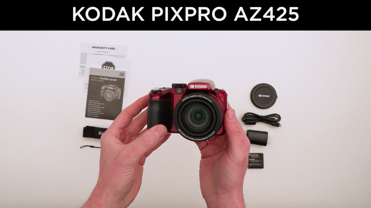 Amazon.com : KODAK PIXPRO AZ425-WH 20MP Digital Camera 42X Optical